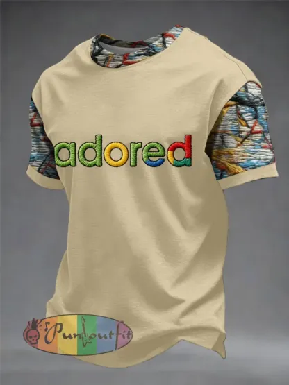 Men’s Lemon Roses Music Lover Printed short sleeves t-shirt