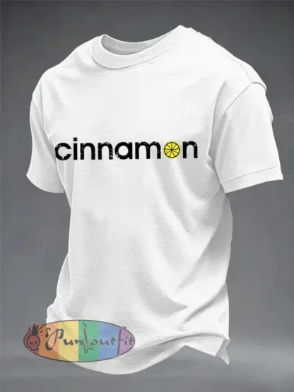 Men’s Lemon Roses Music Lover Printed imitation cotton short-sleeved T-shirt