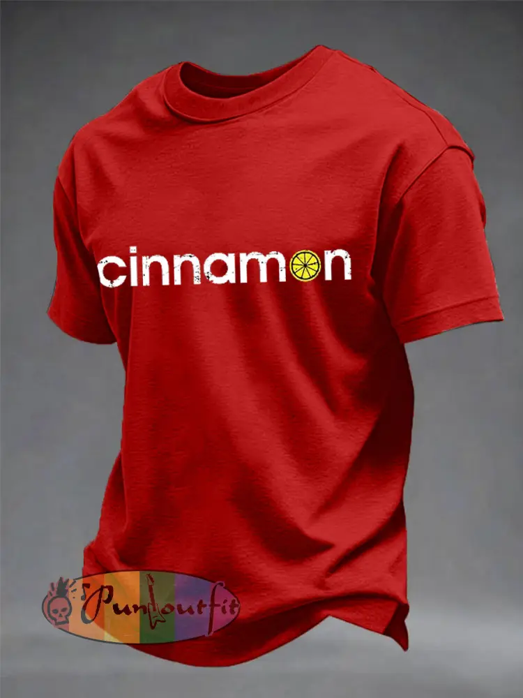 Men’s Lemon Roses Music Lover Printed imitation cotton short-sleeved T-shirt