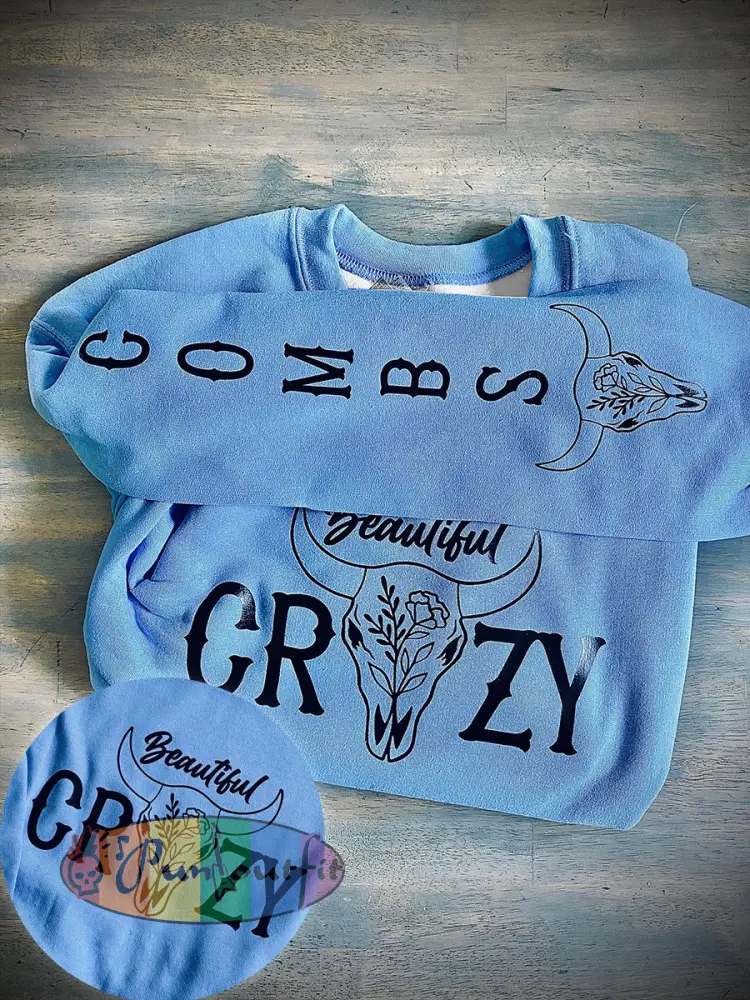 Women’s Western Style Country Music Lover Combs Printed Sweatshirt