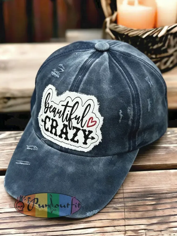 Unisex Western Style Country Music Lover Combs Beautiful Crazy Printed Hat - Dark Grey · ONE
