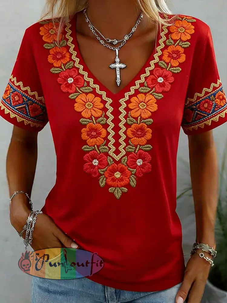Women’s Mexican Art Cinco de Mayo T-Shirt