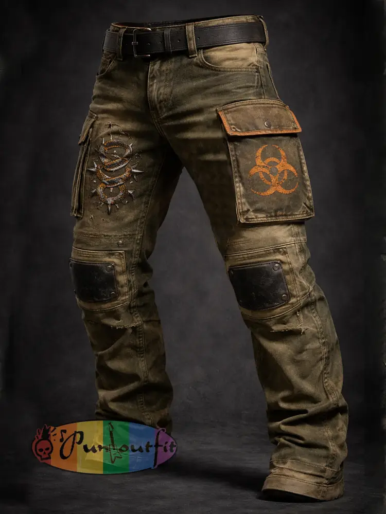 Men’s Retro Business Style Casual Work Trousers