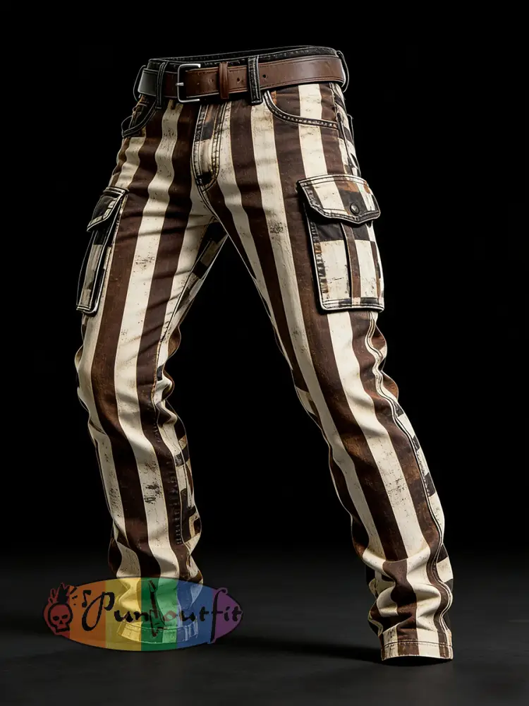 Men’s Retro Business Style Casual Work Trousers