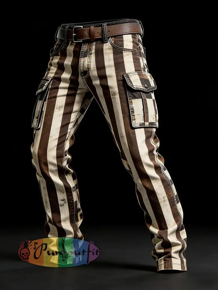 Men’s Retro Business Style Casual Work Trousers