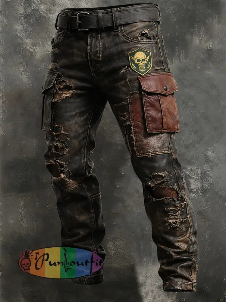 Men’s Retro Business Style Casual Work Trousers