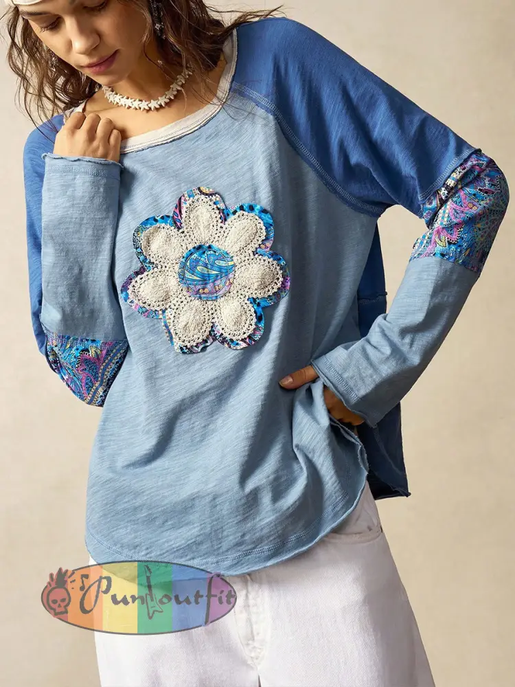 Women’s Hippie Floral Casual T-Shirts