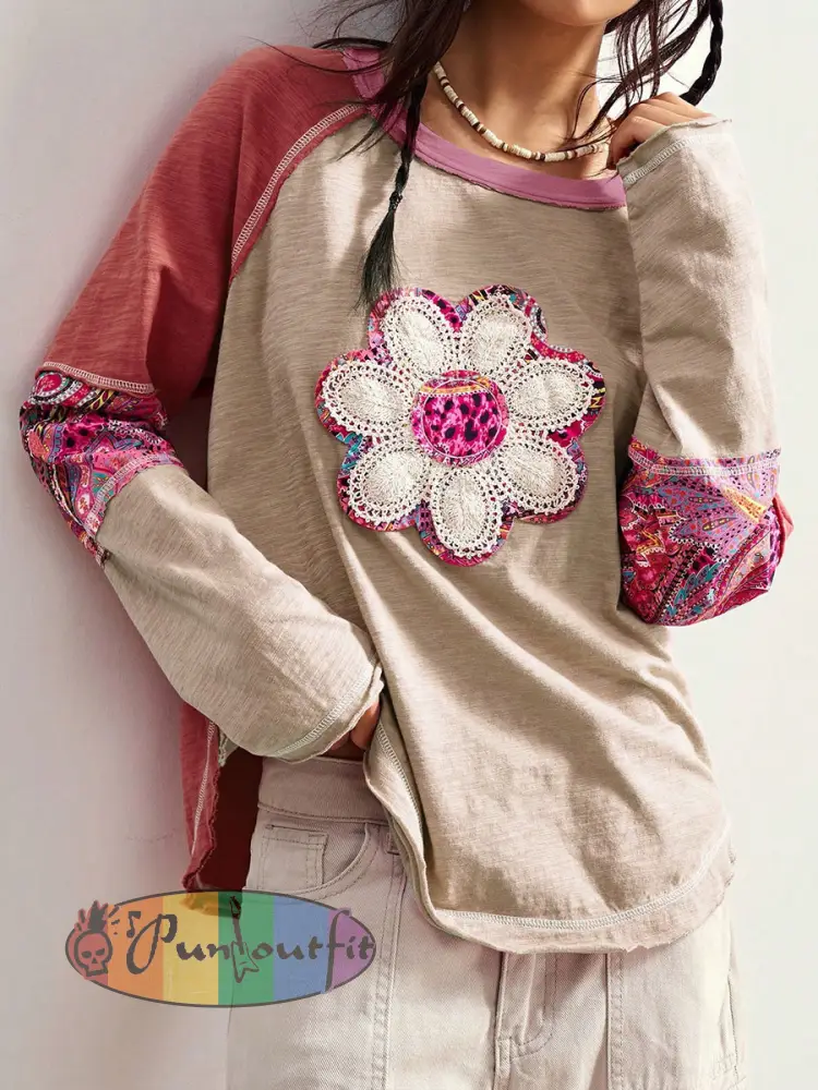 Women’s Hippie Floral Casual T-Shirts