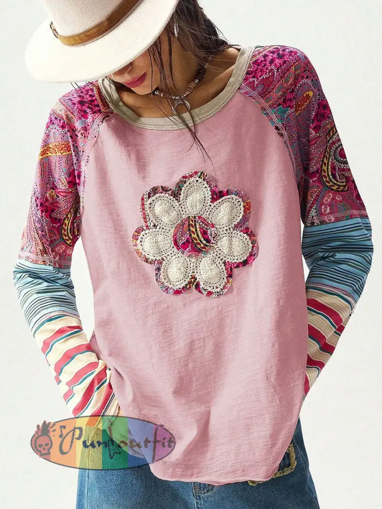 Women’s Hippie Floral Casual T-Shirts