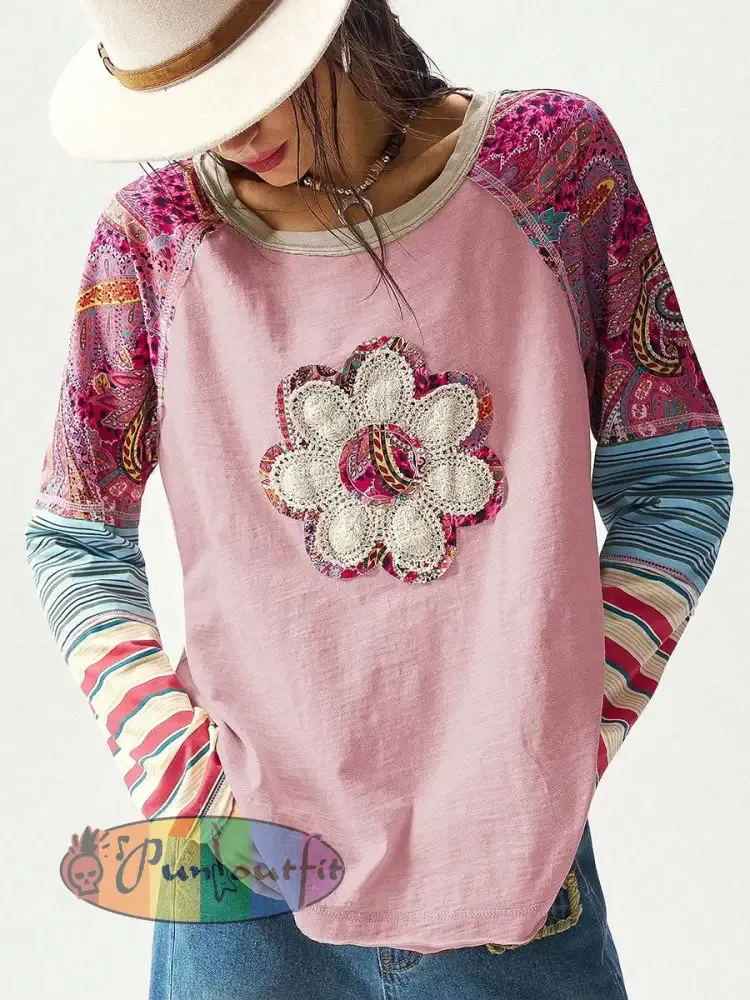 Women’s Hippie Floral Casual T-Shirts