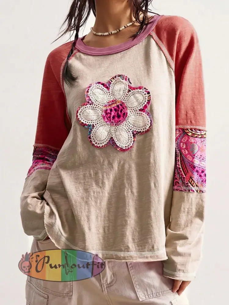 Women’s Hippie Floral Casual T-Shirts
