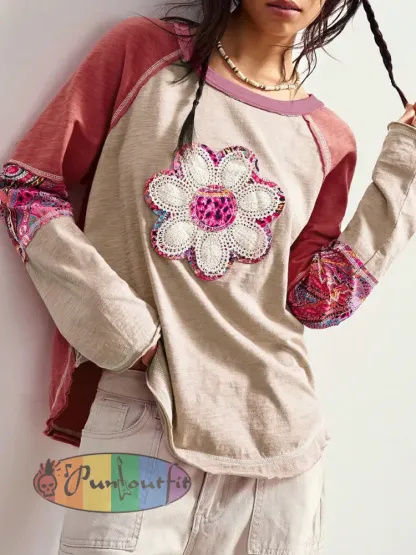 Women’s Hippie Floral Casual T-Shirts