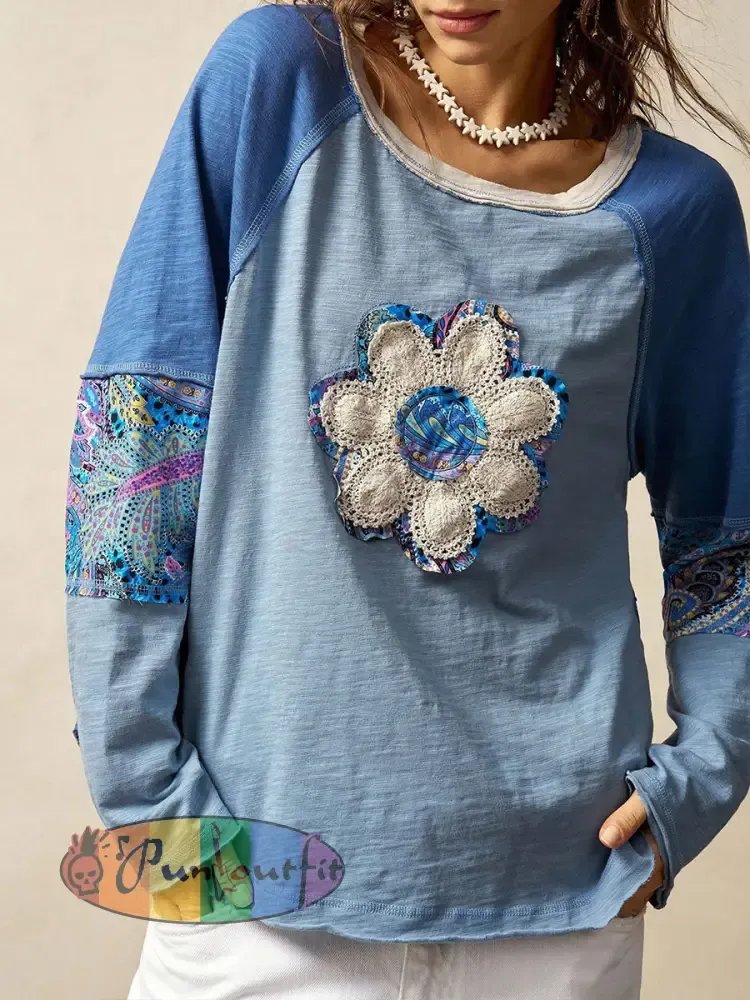 Women’s Hippie Floral Casual T-Shirts