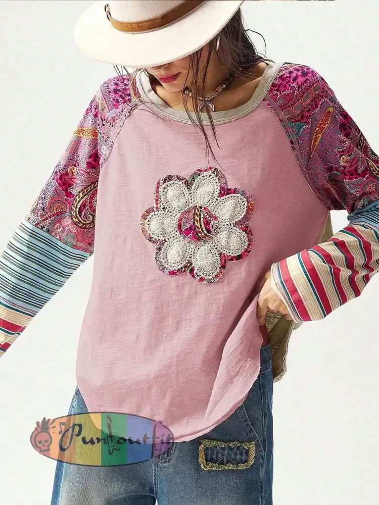 Women’s Hippie Floral Casual T-Shirts