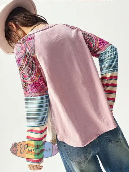 Women’s Hippie Floral Casual T-Shirts