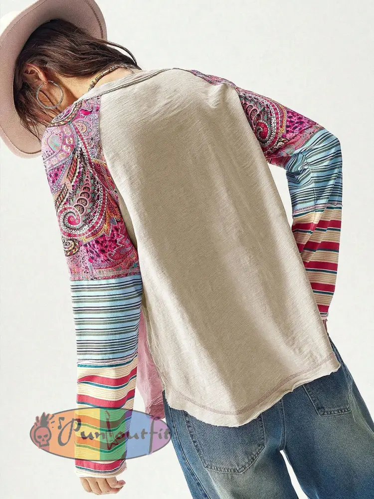 Women’s Hippie Floral Casual T-Shirts