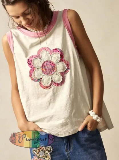 Women’s Hippie Floral Casual Vests