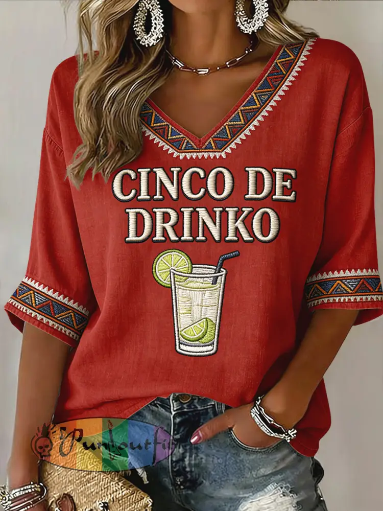 Women’s Retro Tequila Cinco de Mayo T-Shirt