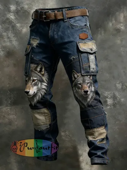 Men’s Retro Business Style Casual Work Trousers