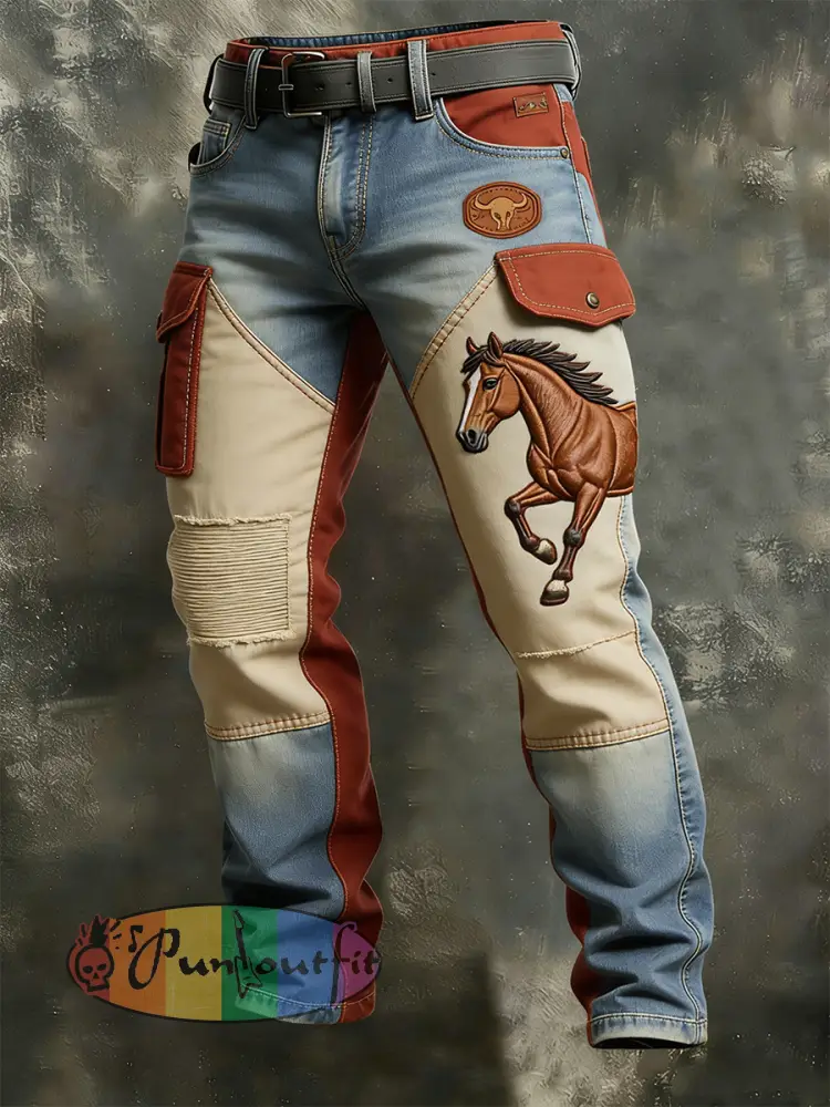 Men’s Retro Business Style Casual Work Trousers