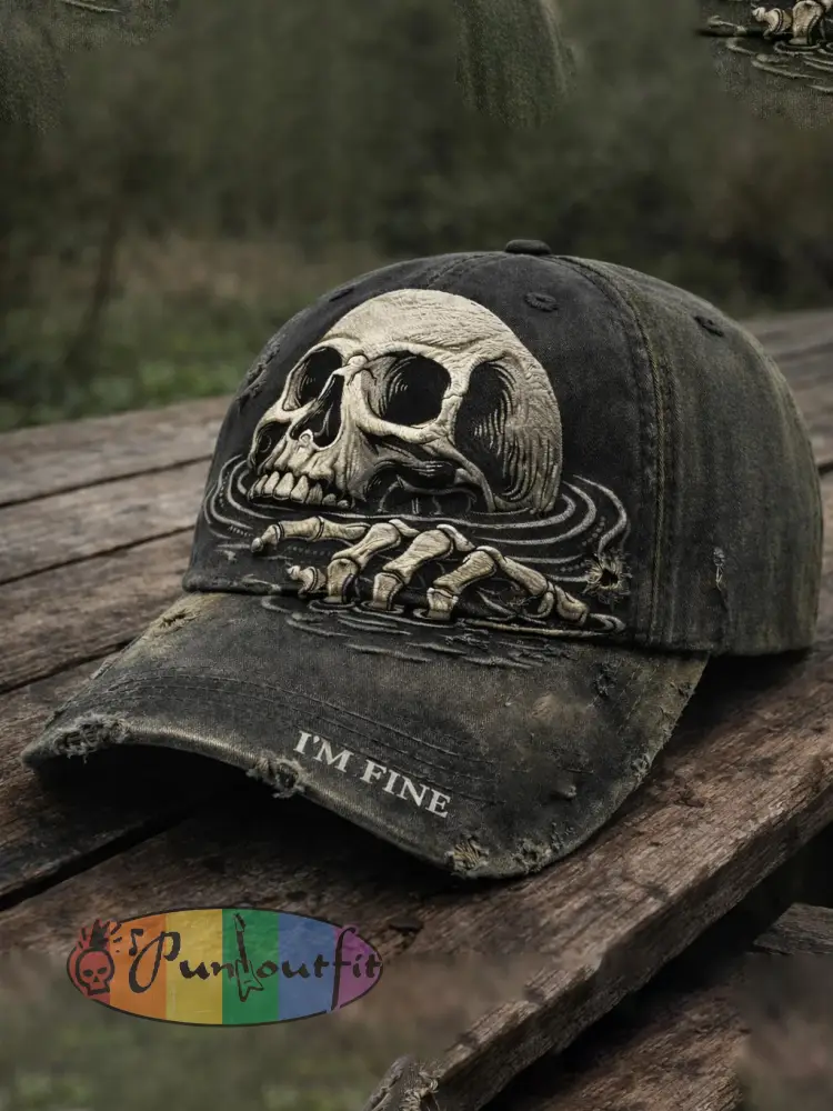 Gothic Skull Hat - As picture · ONE