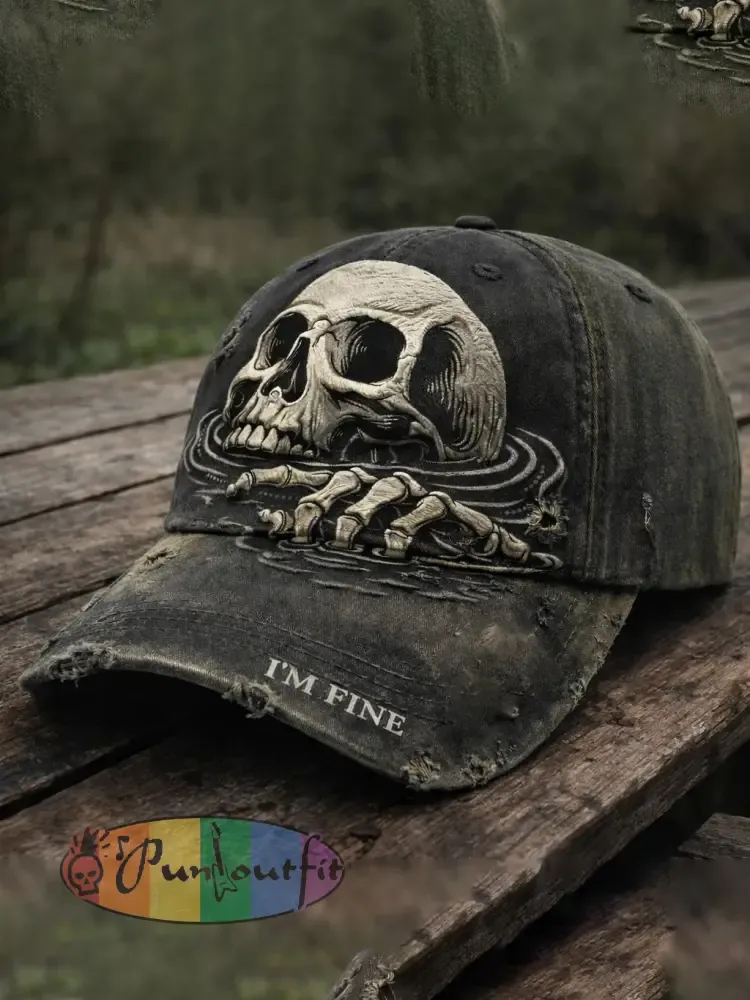 Gothic Skull Hat - As picture · ONE