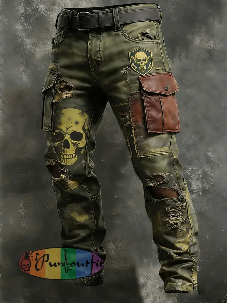 Men’s Retro Business Style Casual Work Trousers