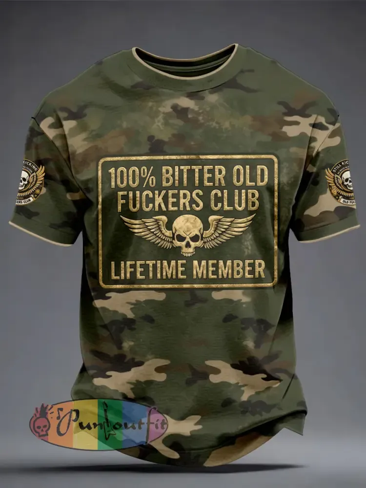 Men’s Old Fuckers Club Camouflage T-Shirts
