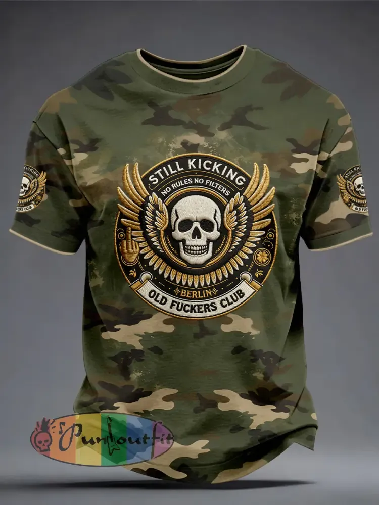 Men’s Old Fuckers Club Camouflage T-Shirts