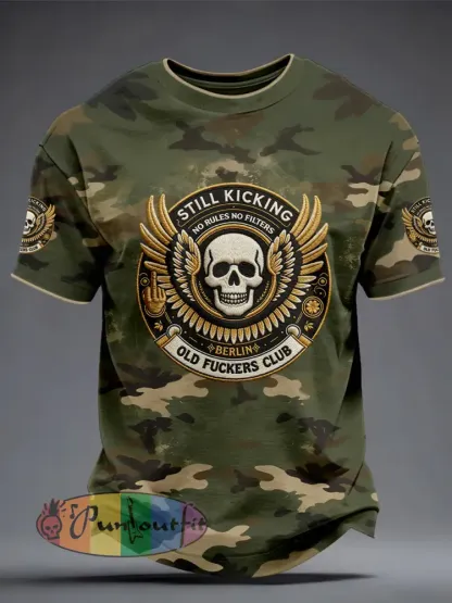Men’s Old Fuckers Club Camouflage T-Shirts