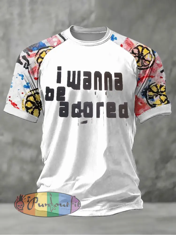 Men’s Lemon Roses Music Lover Printed short sleeve t-shirt