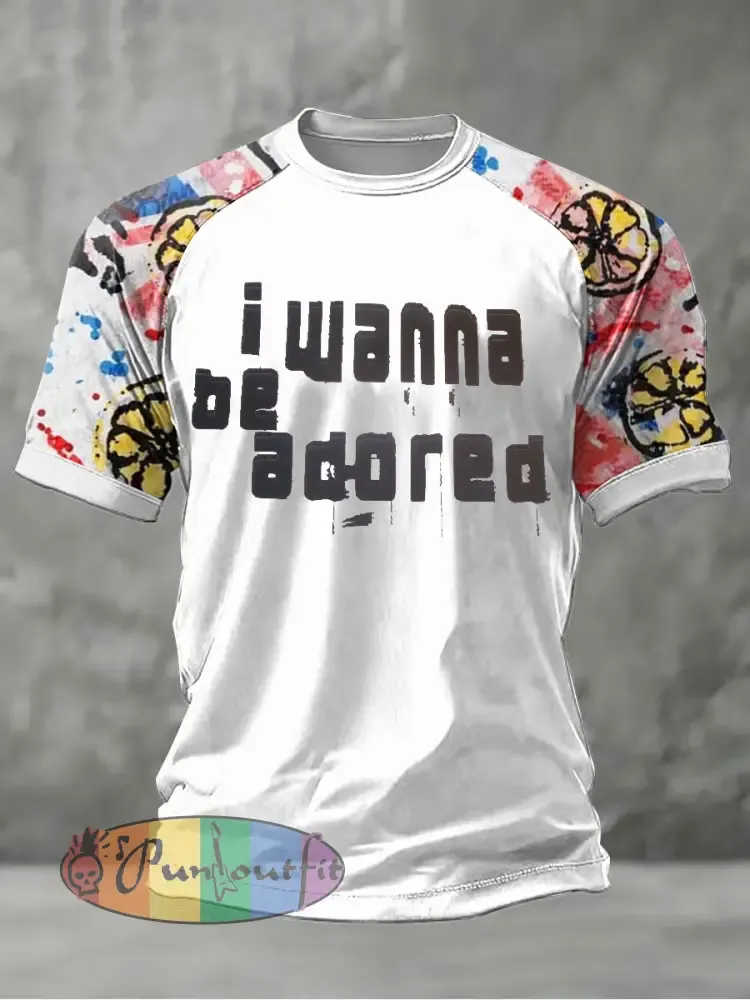 Men’s Lemon Roses Music Lover Printed short sleeve t-shirt