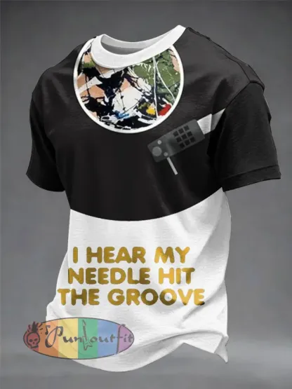 Men’s Lemon Roses Music Lover Printed short sleeves t-shirt
