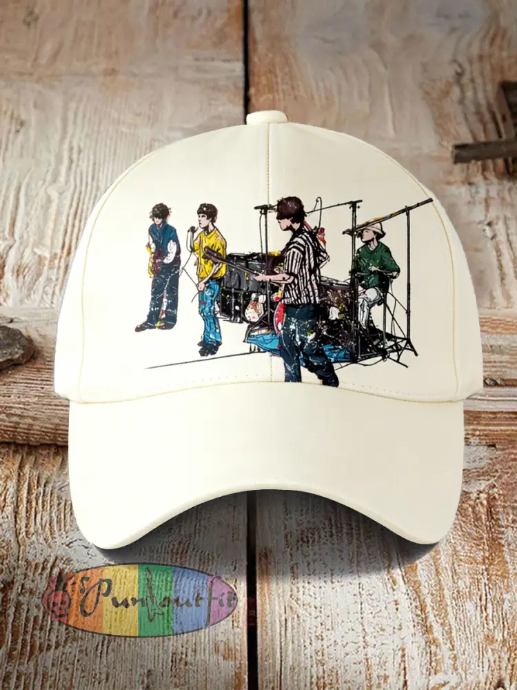 Unisex Lemon Roses Music Lover Printed Hat - As picture · ONE