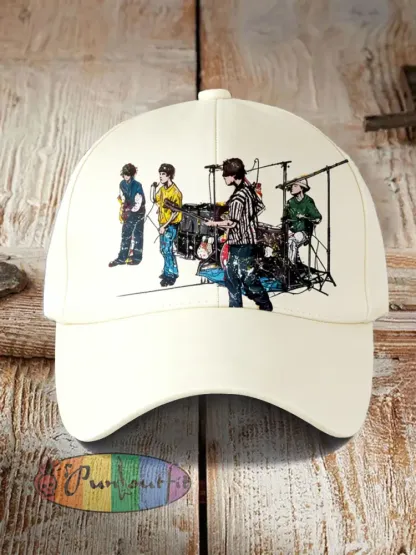 Unisex Lemon Roses Music Lover Printed Hat - As picture · ONE