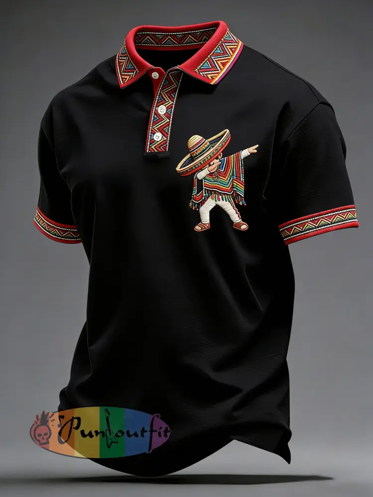 Men’s Cinco de Mayo Printed Casual Shirt