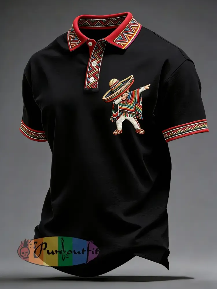 Men’s Cinco de Mayo Printed Casual Shirt