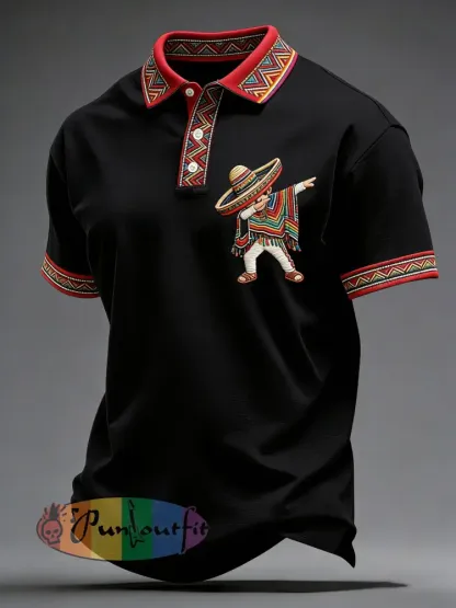 Men’s Cinco de Mayo Printed Casual Shirt