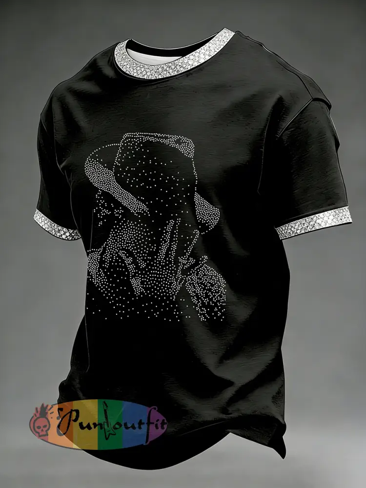 Men’s Pop Music Inspired Casual T-shirt