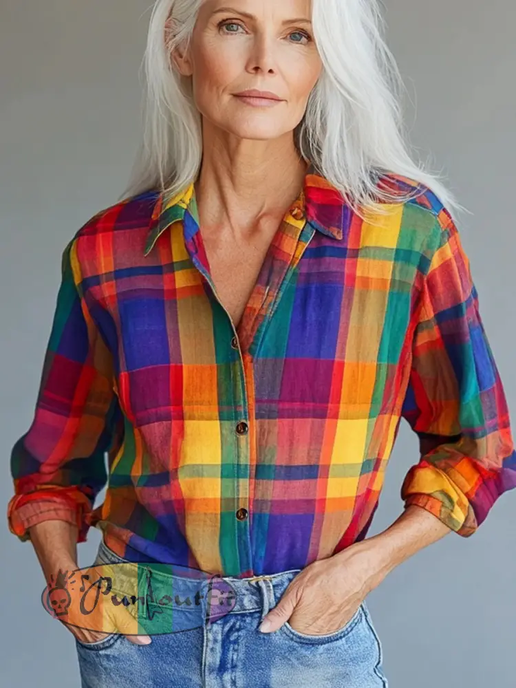 Women’s Rainbow Casual Shirt