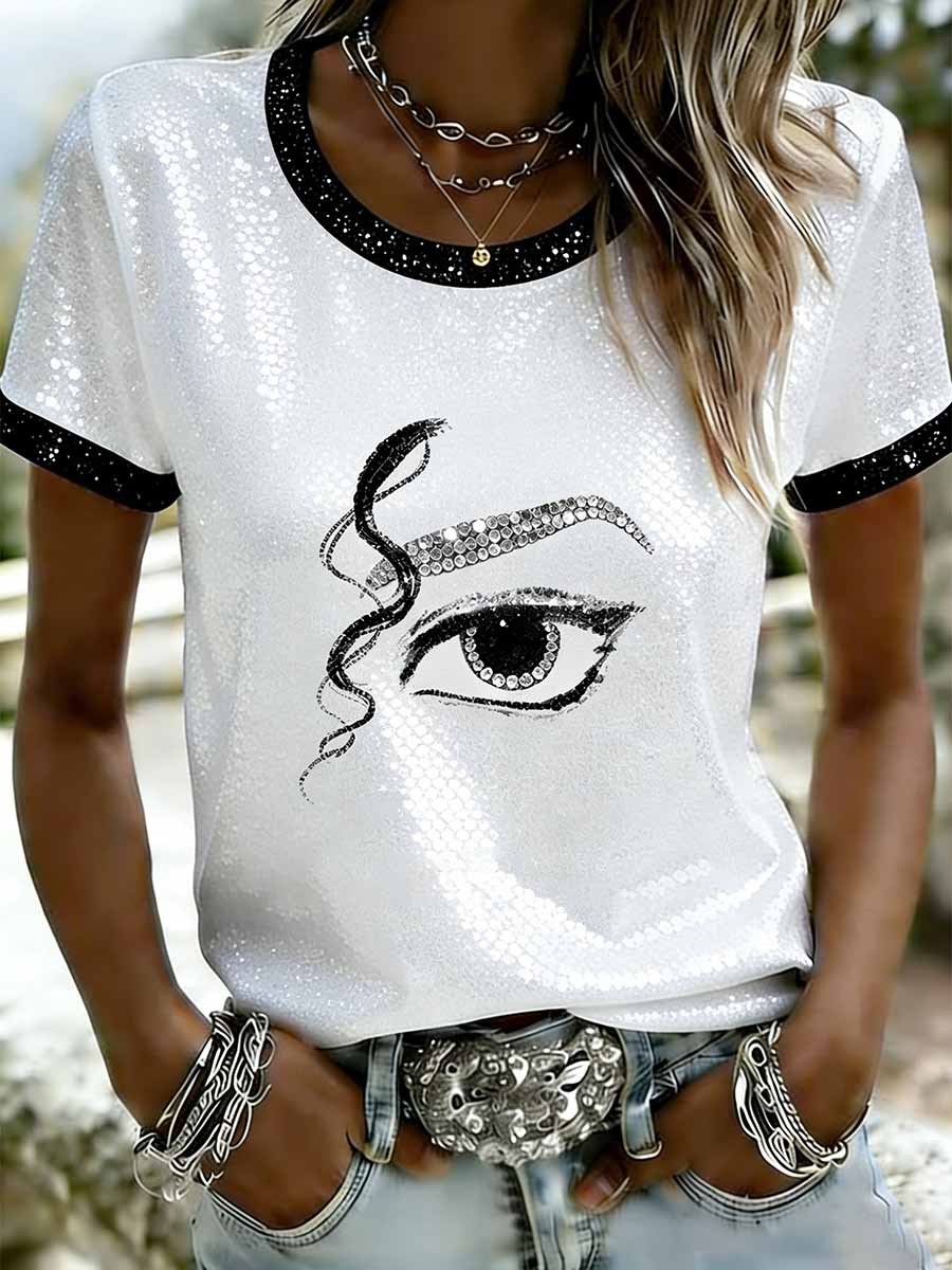 Women's Vintage Commemorative Printed T-Shirt