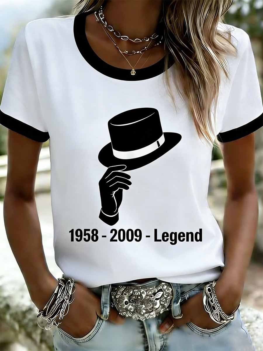 Women's Vintage Commemorative Printed T-Shirt