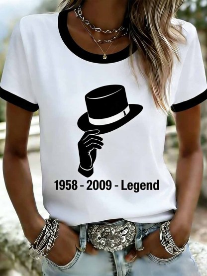 Women's Vintage Commemorative Printed T-Shirt