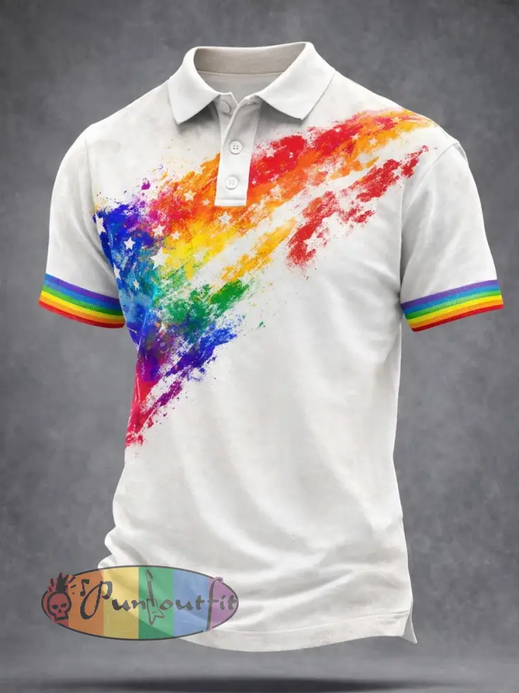 Men’s Pride Month Print Short Sleeve Shirt