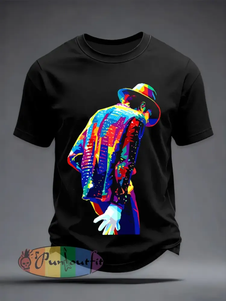 Men’s Pop Music Inspired Casual T-shirt