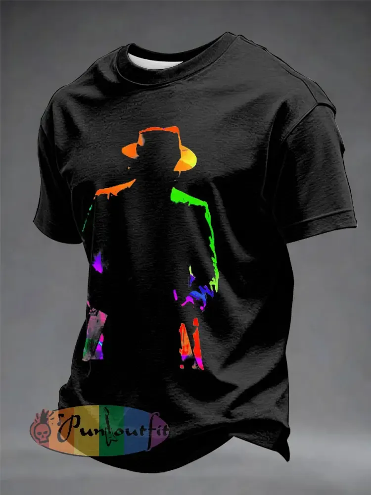 Men’s Pop Music Inspired Casual T-shirt