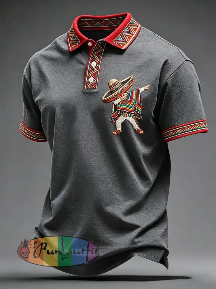 Men’s Cinco de Mayo Printed Casual Shirt