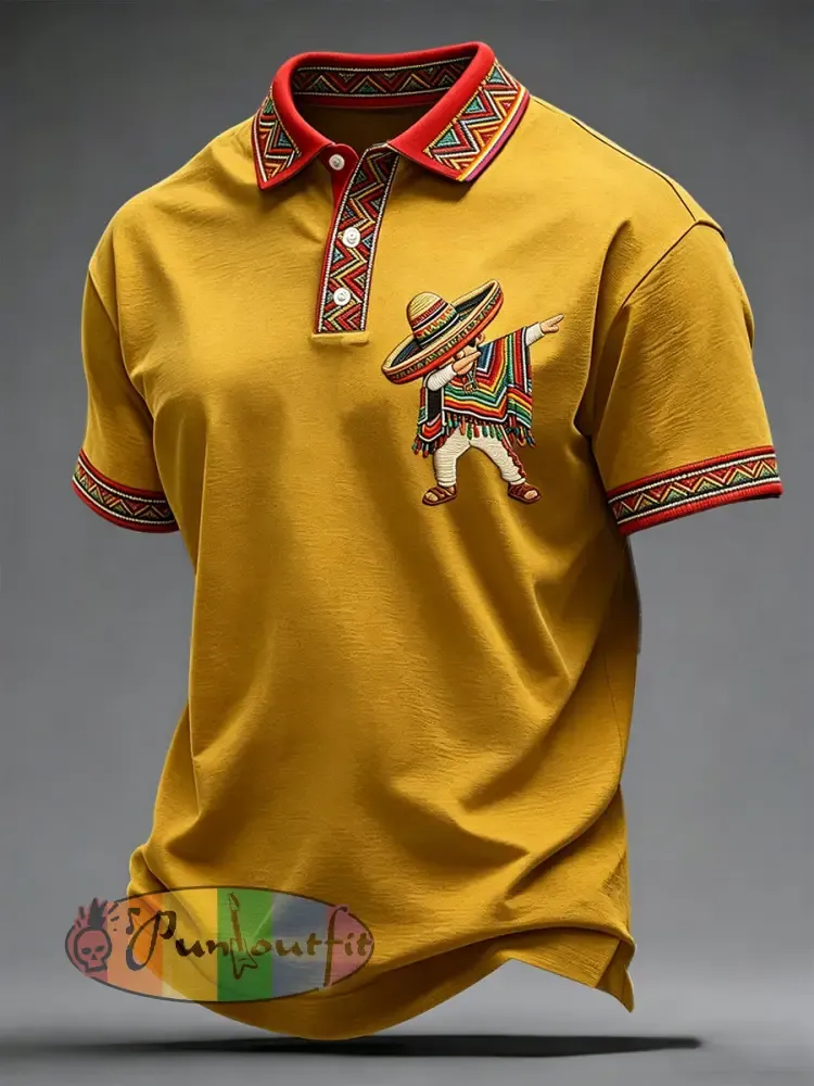 Men’s Cinco de Mayo Printed Casual Shirt