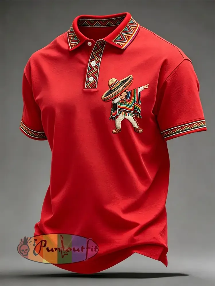 Men’s Cinco de Mayo Printed Casual Shirt
