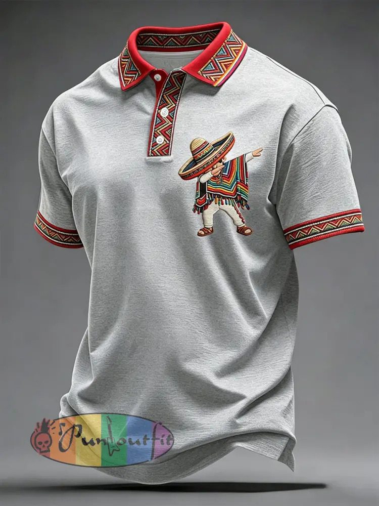 Men’s Cinco de Mayo Printed Casual Shirt